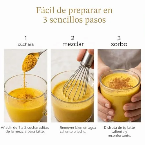 VAHDAM ▫️ Golden Milk, Leite Dourado em Pó com Curcuma e Ashwagandha 100 g | Preparação Quente ou Fria 5
