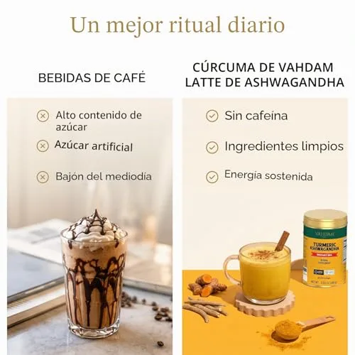 VAHDAM ▫️ Golden Milk, Leite Dourado em Pó com Curcuma e Ashwagandha 100 g | Preparação Quente ou Fria 6