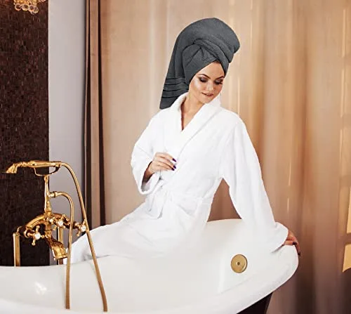 Utopia Towels ▫️ Conjunto de toalhas de banho de 8 peças (cinzento) 6