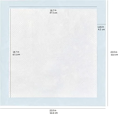 Amazon Basics ▫️ Tapete de treino para cães, à prova de fugas, 5 camadas, perfumado, 55,88 x 55,88 cm, embalagem de 150 unidades, Branco 3