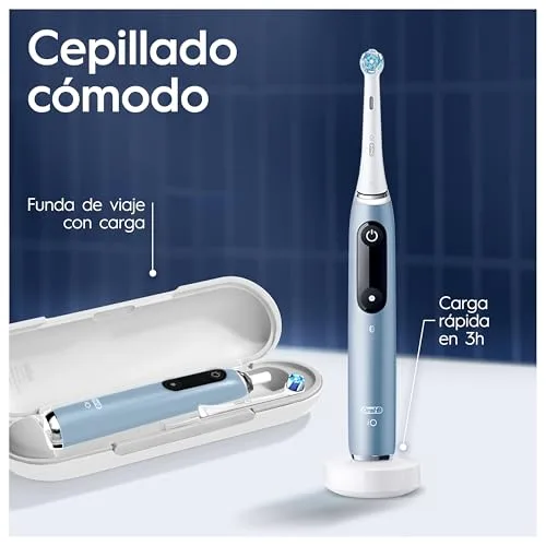 Oral-B ▫️ Escova de dentes elétrica iO 9 com 1 cabeça de escova, Aqua Marine 3
