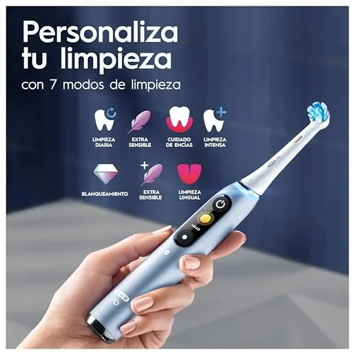 Oral-B ▫️ Escova de dentes elétrica iO 9 com 1 cabeça de escova, Aqua Marine 4