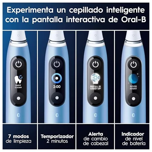 Oral-B ▫️ Escova de dentes elétrica iO 9 com 1 cabeça de escova, Aqua Marine 5