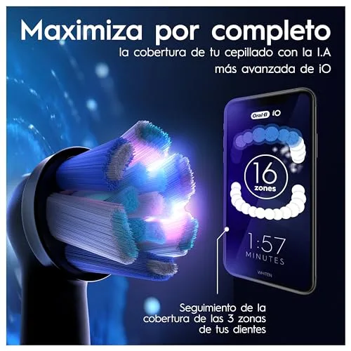Oral-B ▫️ Escova de dentes elétrica iO 9 com 1 cabeça de escova, Aqua Marine 7