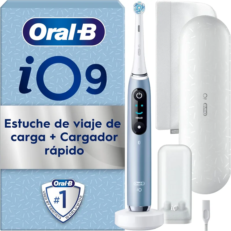 Oral-B ▫️ Escova de dentes elétrica iO 9 com 1 cabeça de escova, Aqua Marine