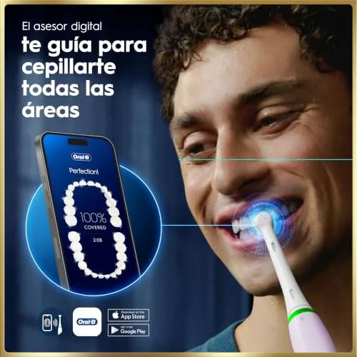 Oral-B ▫️ Escova de dentes elétrica iO 9 com 1 cabeça de escovagem, rosa 2