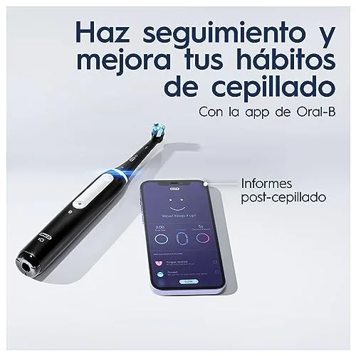 Oral-B ▫️ Escova de dentes elétrica iO 4N com cabo recarregável, 1 cabeça de escova e estojo de viagem, concebida pela Braun - Preto 5