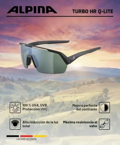 ALPINA ▫️ Óculos de sol Turbo Hr Q-lite unissexo para adultos (conjunto de 1) 5
