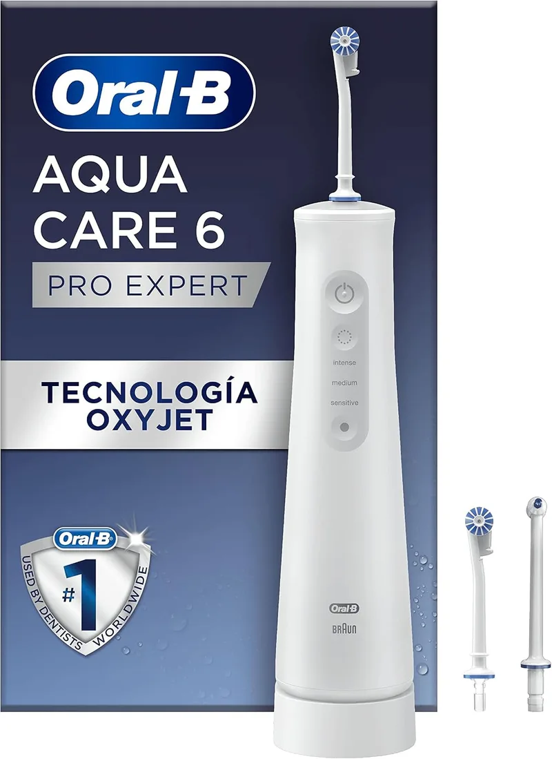 Oral-B ▫️ Aquacare Pro-Expert Irrigador Dental Sem Fios, Branco