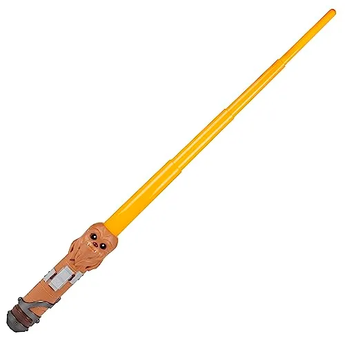 Star Wars ▫️ Esquadrão de Sabres de Luz do Chewbacca - Sabre de luz amarelo, extensível - Brinquedos 2