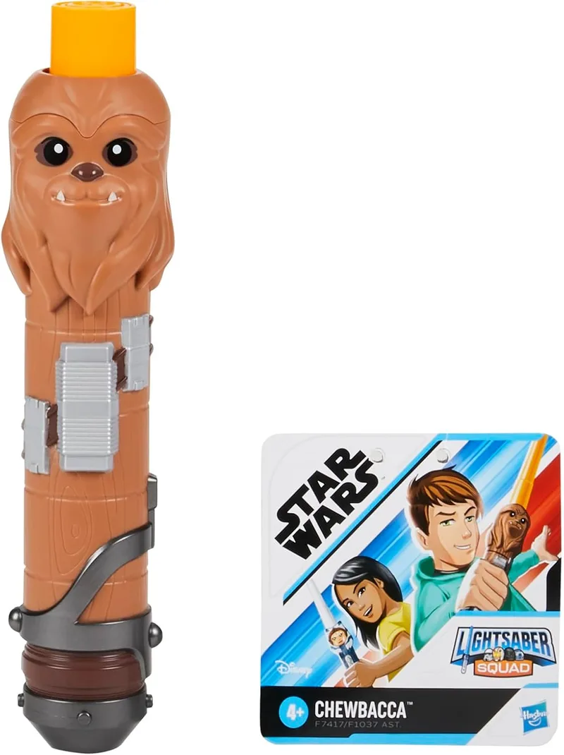Star Wars ▫️ Esquadrão de Sabres de Luz do Chewbacca - Sabre de luz amarelo, extensível - Brinquedos