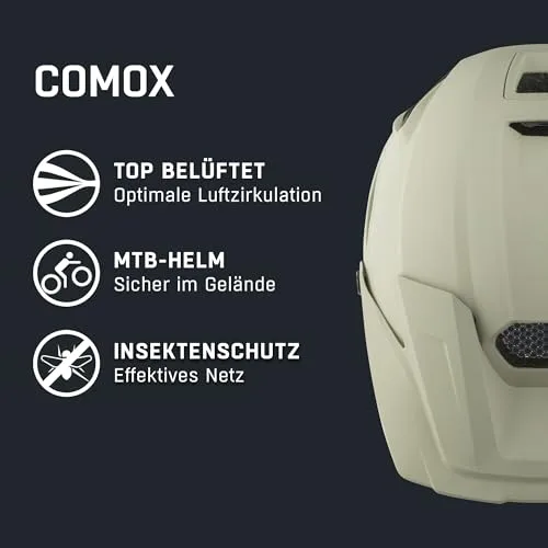 ALPINA ▫️ COMOX - Capacete de enduro resistente, amortecedor de impactos e ajustável, com viseira curta, para adultos 5