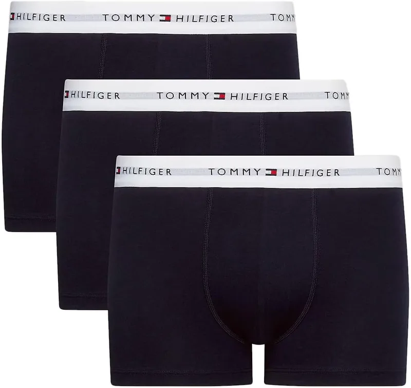 Tommy Hilfiger ▫️ 3 Packs de cuecas boxer para homem em algodão elástico