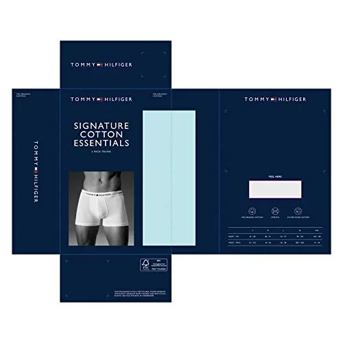 Tommy Hilfiger ▫️ Conjunto de 5 cuecas boxer para homem, em algodão elástico 3