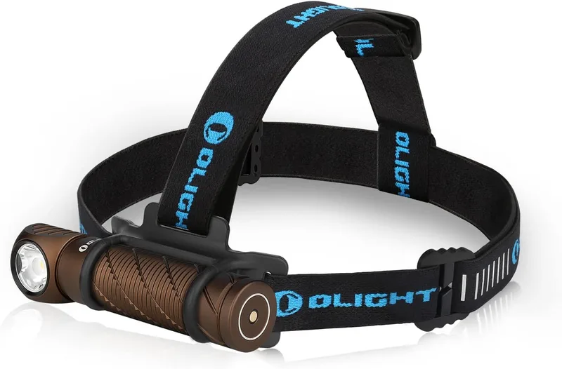 OLIGHT ▫️ PERUN 2 LED Headlight 2500 Lumens USB Rechargeable Head Lamp,166M MAX.IPX 8 Waterproof,Ideal para Trabalho e Actividades Exteriores como Pesca Corrida e Campismo (Desert Tan)
