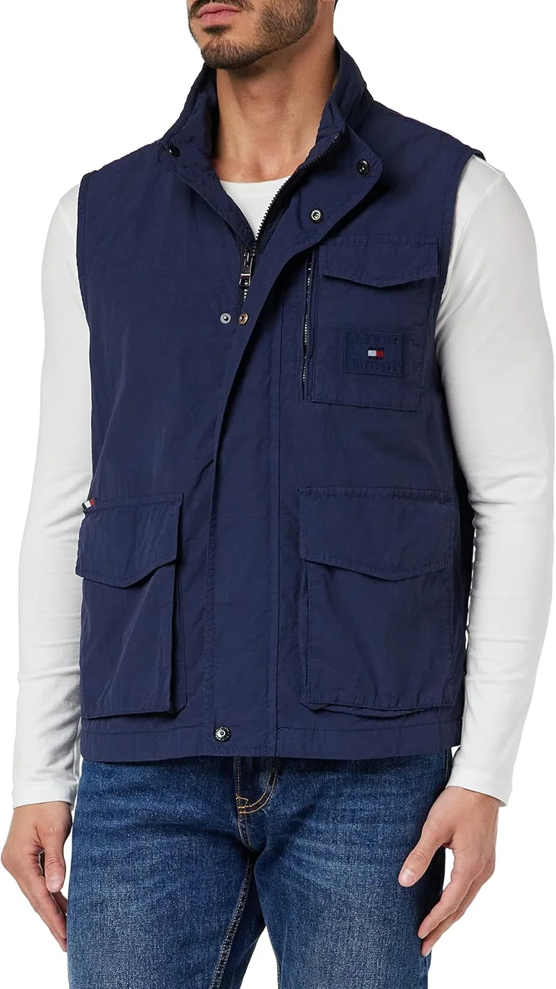 Tommy Hilfiger ▫️ Gmd Sail Vest Mw0mw31339 Casacos de tecido para homem