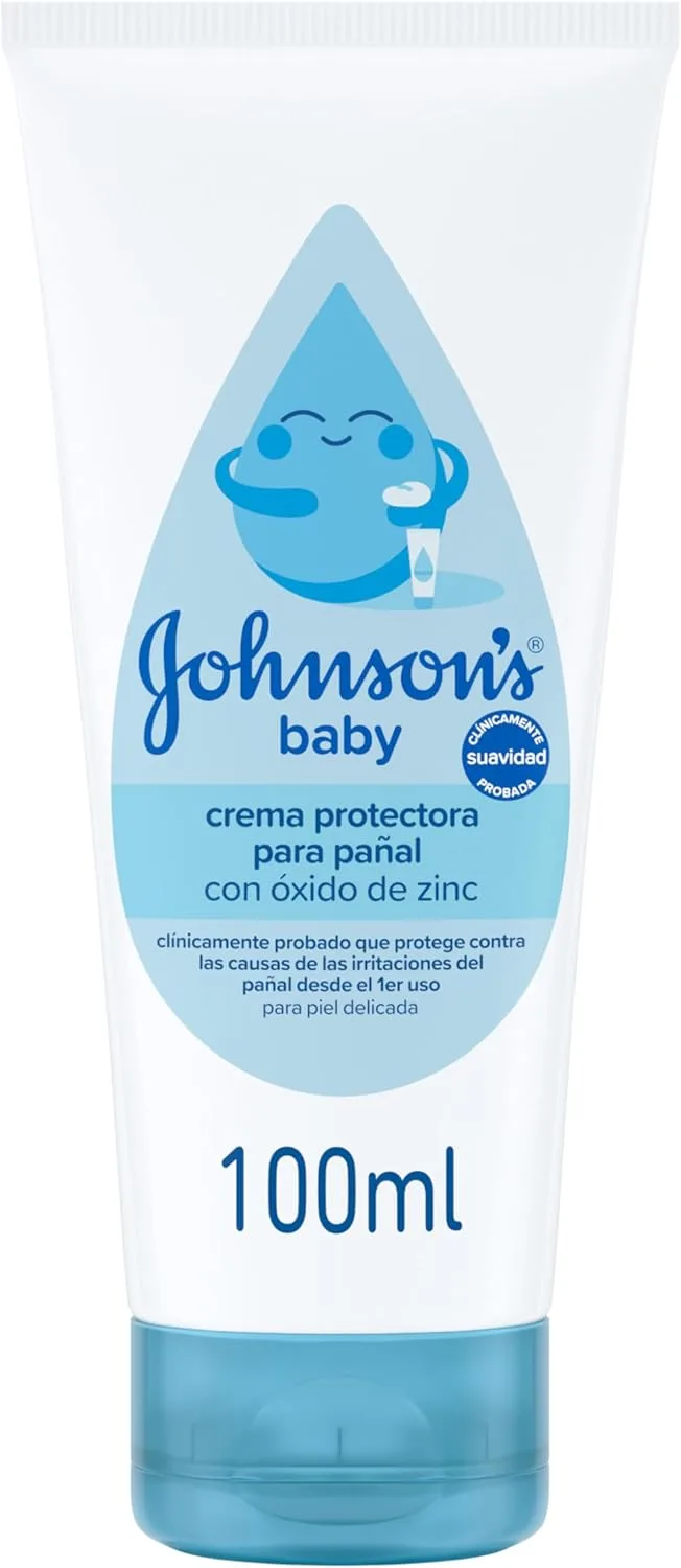 Johnson's Baby ▫️ Creme de fraldas protetor (1x100 ml), creme hidratante para bebés que repara, fortalece e protege contra as irritações, creme de fraldas para bebés com suavidade comprovada, para peles delicadas.