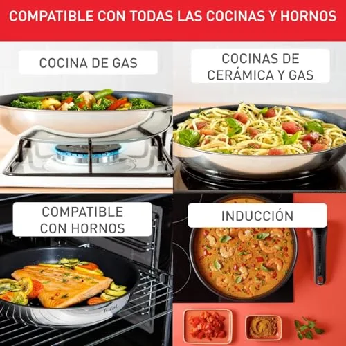 Tefal ▫️ Ingenio Emotion - Conjunto de 8 peças + 12 acessórios, aço inoxidável 5