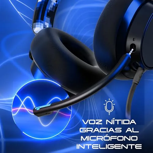 Skullcandy ▫️ Auscultadores SLYR Pro, tipo over-ear, multiplataforma com fio para jogos, com Enhanced Sound Perception, microfone com IA, compatíveis com Xbox, PlayStation e PC - Azul 3