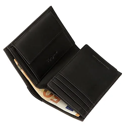 Pepe Jeans ▫️ Hilltop Carteira vertical com porta-moedas Castanho 8,5 x 11,5 x 1 cm Pele 4