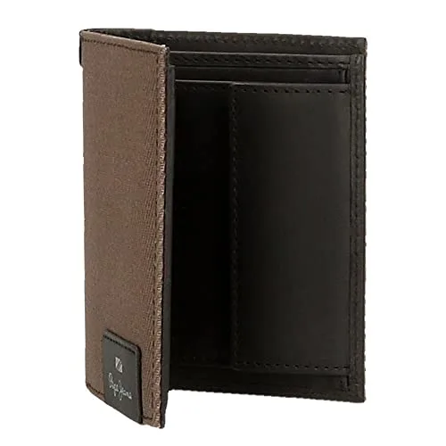 Pepe Jeans ▫️ Hilltop Carteira vertical com porta-moedas Castanho 8,5 x 11,5 x 1 cm Pele 5