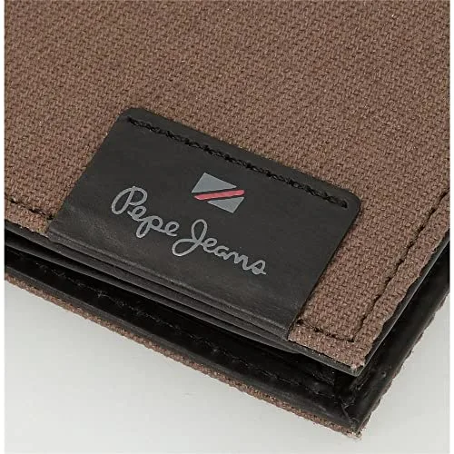 Pepe Jeans ▫️ Hilltop Carteira vertical com porta-moedas Castanho 8,5 x 11,5 x 1 cm Pele 6