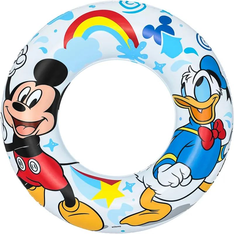 Bestway ▫️ Flutuador insuflável Mickey Junior 56 cm/22”, para crianças dos 3 aos 6 anos"
