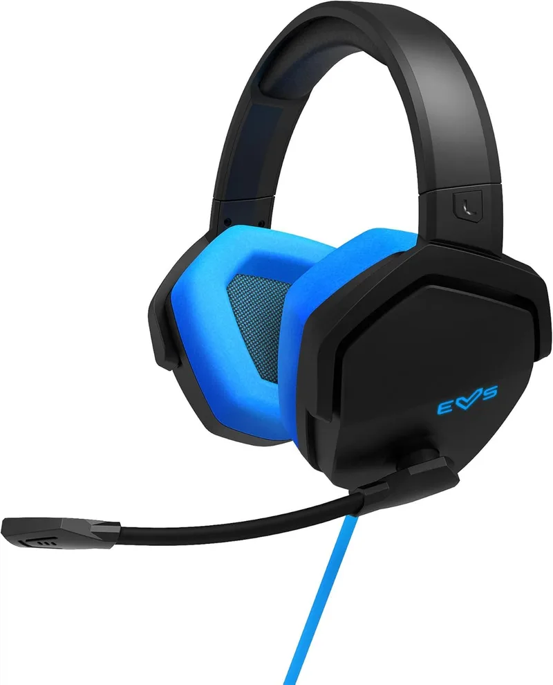Energy Sistem ▫️ ES Gaming Headset ESG 4 Surround 7.1 Blue Headphones Auscultadores para jogadores (Luzes LED, 7, Som Surround 7.1, Auriculares circumaurais em pele)- Azul