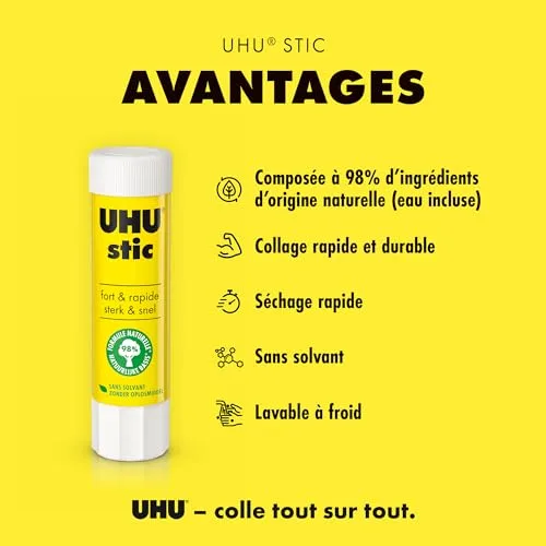 UHU ▫️ Stic - Cola em bastão sem solventes 2