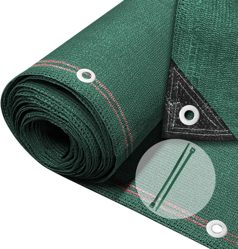 VOUNOT ▫️ ® Rede de Sombra e Proteção 1.8×10m, Vedação de Privacidade 230 g/m² HDPE Proteção UV, Rede de Sombra Flangeada, para Jardim, Horta, Varanda, Verde