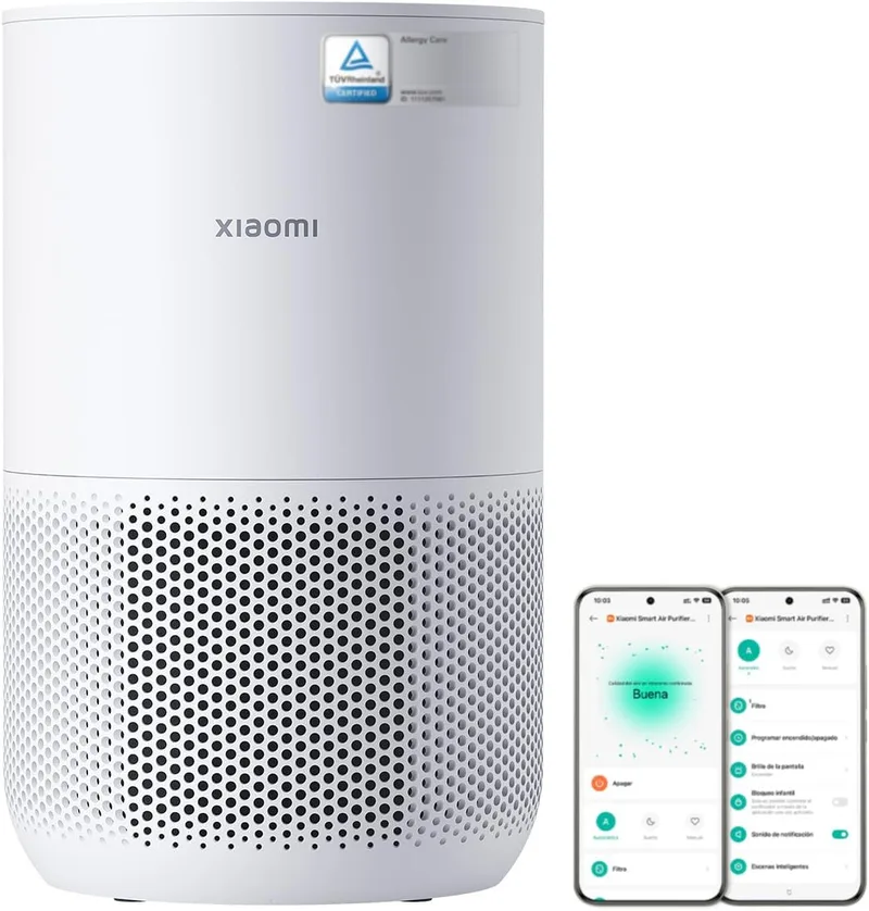 XIAOMI ▫️ Purificador de ar inteligente 4 Compact para quartos, HEPA