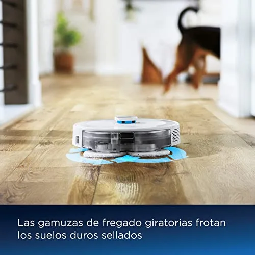 Bissell ▫️ SpinWave R5 | Robô aspirador com esfregona | Navegação LIDAR | Detecção de tapetes e alcatifas | Aspiração potente até 2000 Pa | Aspirador sem fio | 61 dB | Branco | 3475 N 5