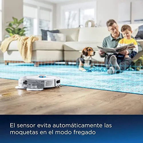 Bissell ▫️ SpinWave R5 | Robô aspirador com esfregona | Navegação LIDAR | Detecção de tapetes e alcatifas | Aspiração potente até 2000 Pa | Aspirador sem fio | 61 dB | Branco | 3475 N 6