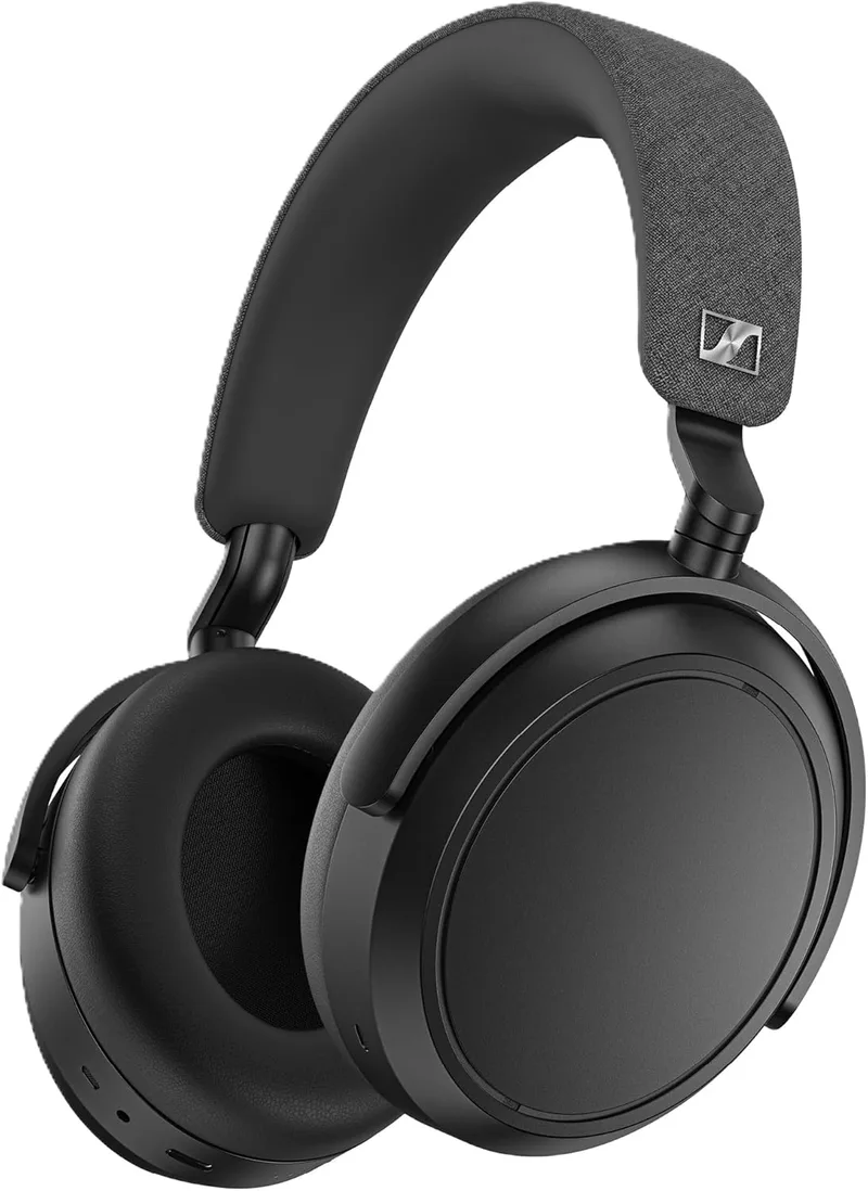Sennheiser ▫️ MOMENTUM 4 Wireless Headset, auricular Bluetooth para chamadas nítidas com cancelamento de ruído adaptável, 60 horas de autonomia da bateria, som personalizável - Preto