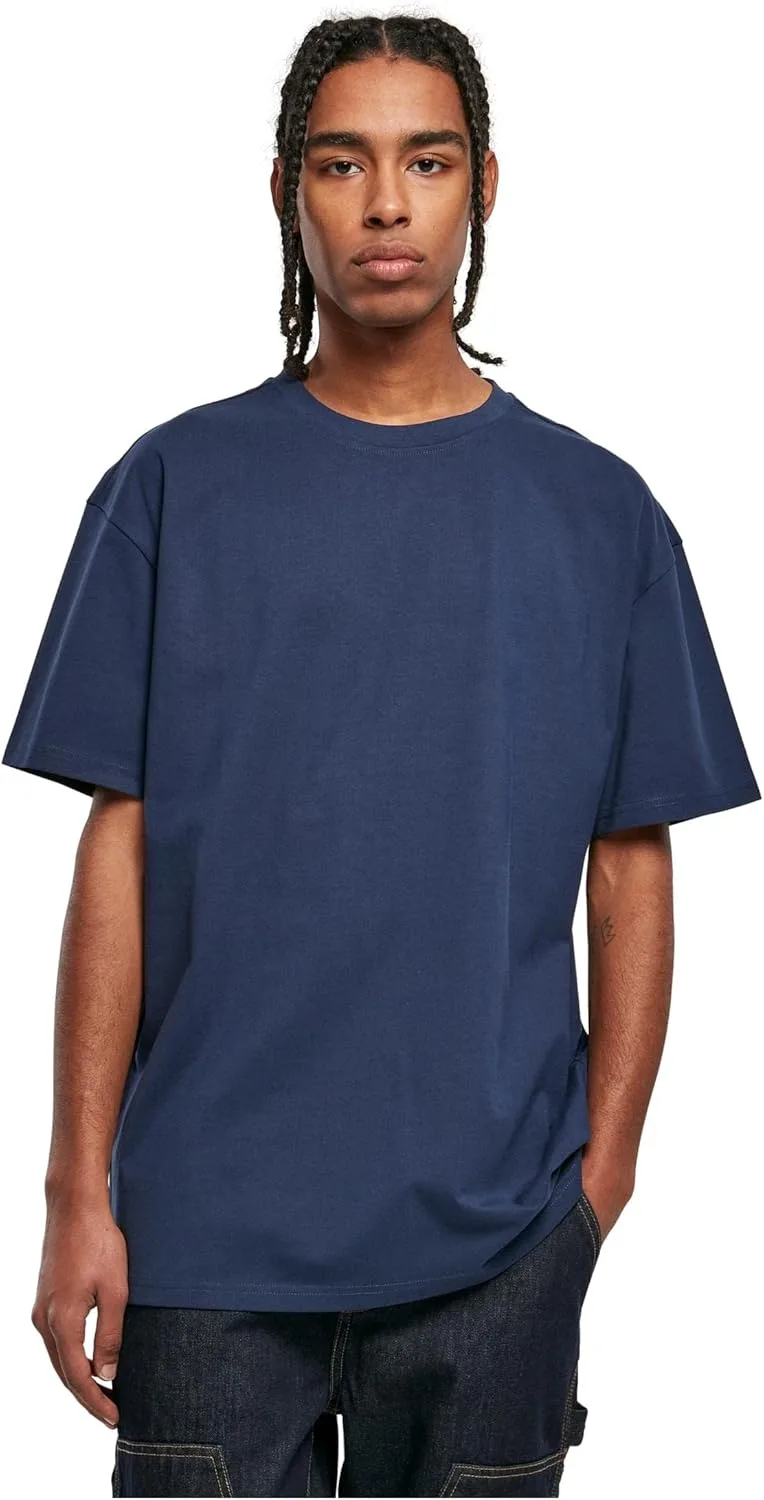 Urban Classics ▫️ T-shirt de manga curta para homem, t-shirt grossa de cor sólida para homem, estilo oversized, disponível em várias cores, tamanhos do S ao 5XL