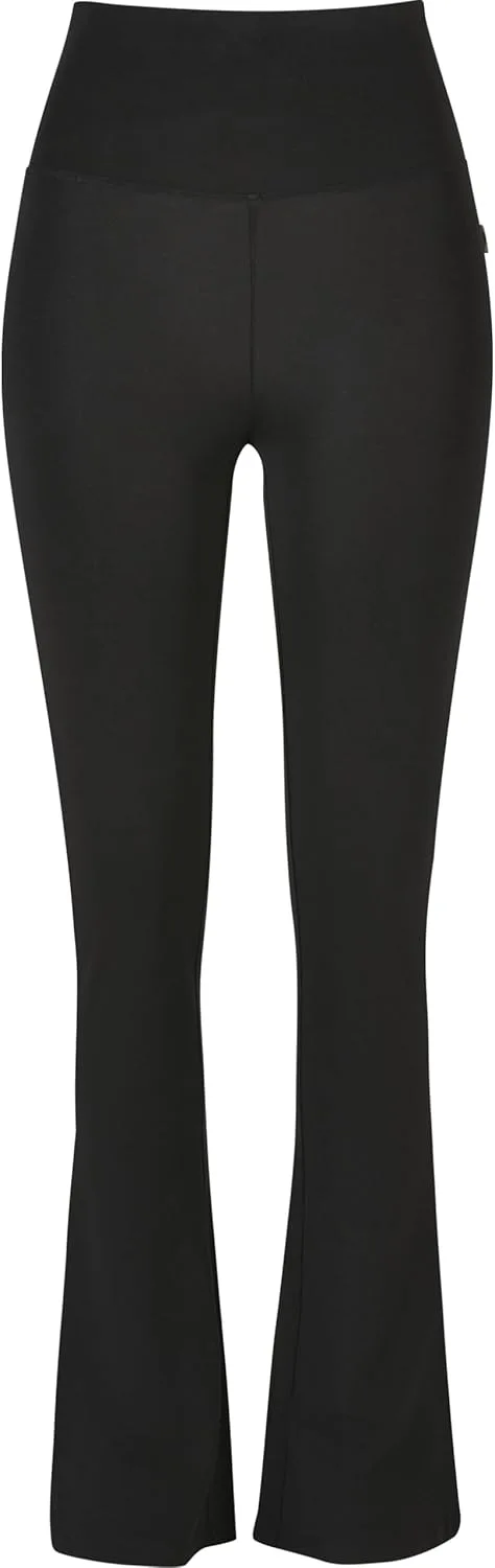 Urban Classics ▫️ Ladies Organic Stretch Jersey Bootcut Leggings Leggings para mulher Leggins pretas Leggins Bootcut Boots