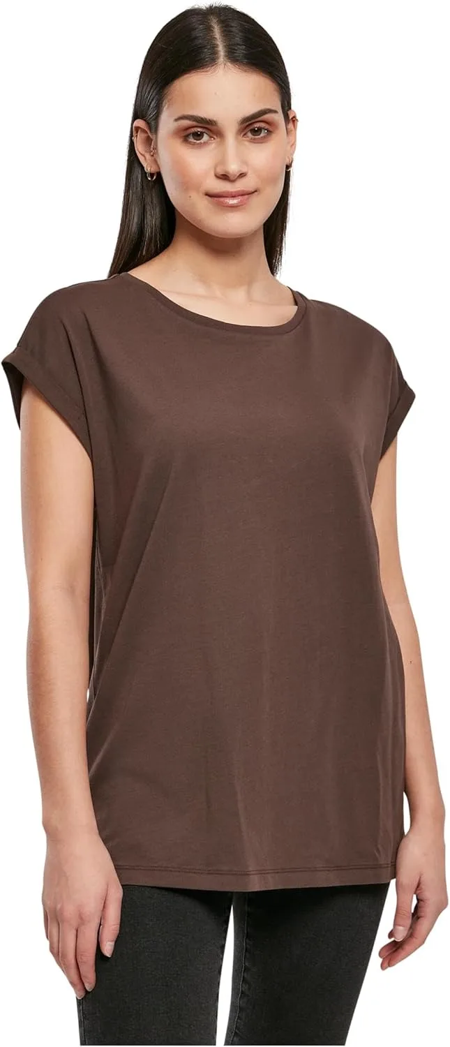 Urban Classics ▫️ T-shirt feminina orgânica alargada preta larga