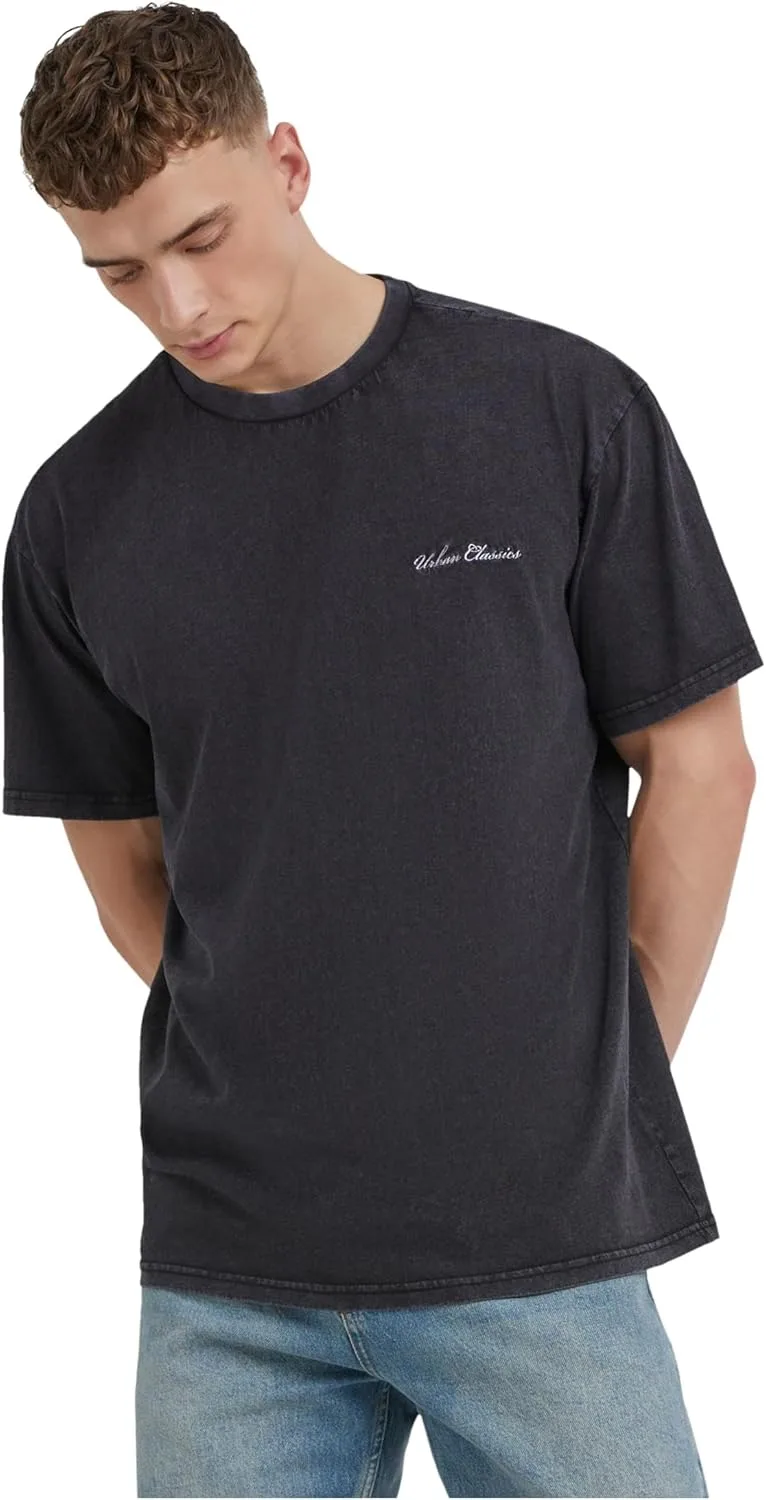 Urban Classics ▫️ Camiseta bordada pequena Oversized Camiseta Oversized Camiseta masculina
