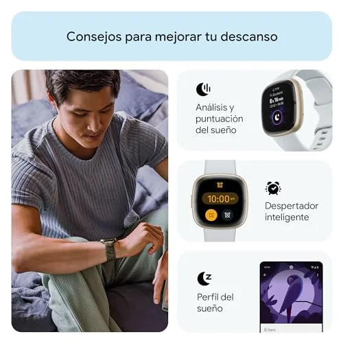 Fitbit ▫️ Google Sense 2, o smartwatch avançado que o ajuda a cuidar da sua saúde, com GPS integrado, funcionalidades de saúde avançadas, até 6 dias de autonomia e compatível com o iOS 15 e o Android OS 9.0 4