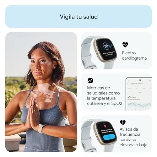 Fitbit ▫️ Google Sense 2, o smartwatch avançado que o ajuda a cuidar da sua saúde, com GPS integrado, funcionalidades de saúde avançadas, até 6 dias de autonomia e compatível com o iOS 15 e o Android OS 9.0 6