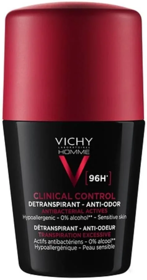 VICHY ▫️ Homme Deo Clinical Control 96h Roll-on, 50 ml de solução