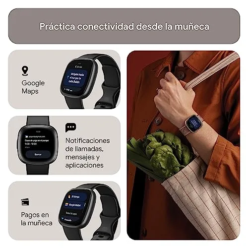 Fitbit ▫️ Smartwatch Google Versa 4, com Google Health Premium 4
