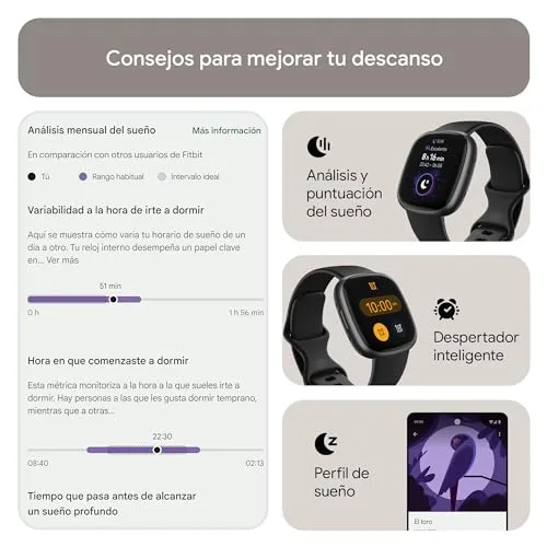 Fitbit ▫️ Smartwatch Google Versa 4, com Google Health Premium 5