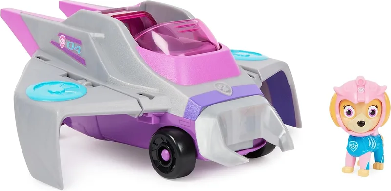 Paw Patrol ▫️ - Aqua PUPS - Figura de ação - Veículo transformável Skye's Stingray com figura de ação colecionável - 6066141 - Brinquedos para crianças a partir dos 3 anos