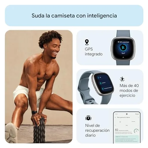 Fitbit ▫️ Smartwatch Google Versa 4, com o Google Health Premium 3