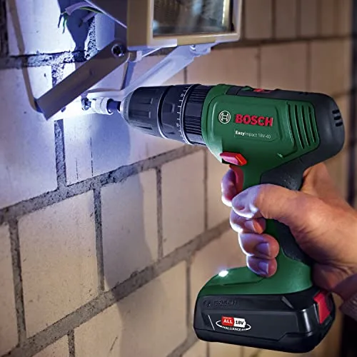 Bosch ▫️ Berbequim de percussão a bateria EasyImpact 18V-40 (1 bateria de 2,0 Ah, sistema de 18 V, conjunto de fixação de 173 peças, em mala de transporte) – Amazon Edition 7
