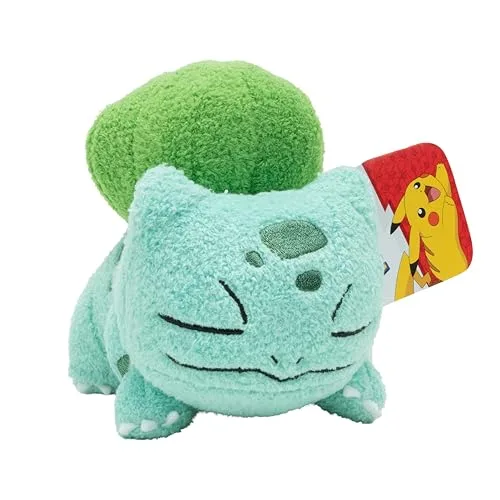 Pokémon ▫️ pkw2782 Bulbasaur Peluche a Dormir - Peluche Premium de 7