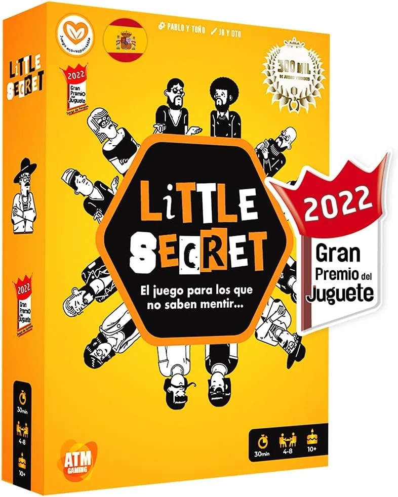 ATM Gaming ▫️ Little Secret - Jogo de Mistério do Impostor - Vencedor do Grande Prémio do Jogo 2022 - para Amigos e Família - Presente Original