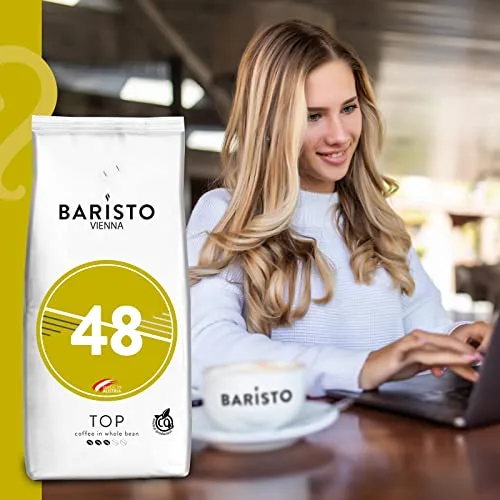Helmut Sachers Kaffee ▫️ Baristo 48° TOP - Torra brilhante e especialmente suave - Torra sustentável na Áustria - Grãos de café inteiros, 8 x 1000 g 5