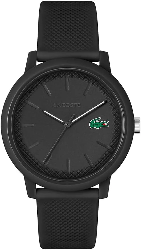 Relógio de Quartzo Analógico Lacoste para Homem ou Mulher, com uma bracelete de silicone elegante com textura Petit piqué